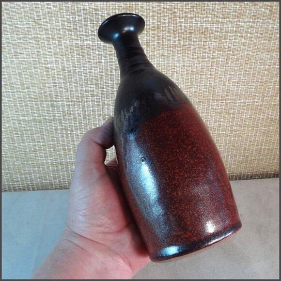 North Carolina Barking Spider Pottery Raku Weed Pot Signed - Picture 6 of 6